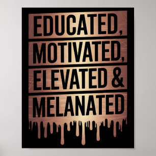 Poster Orgulhosos Pretos Educados Motivados Elevados E Me