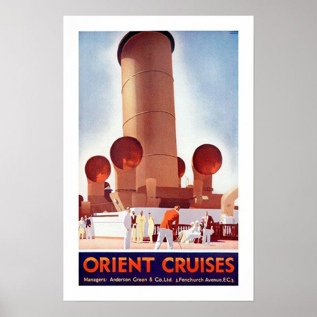 Pôster Orient Cruises Big Funnel (Frente)