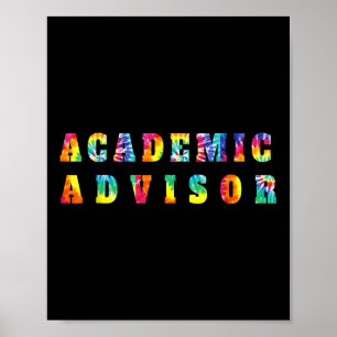 Poster Orientador Acadêmico Tie Dye Volta às Aulas Agrade