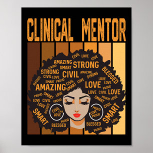 Poster Orientador Clínico Poderoso Mês da História Negra 