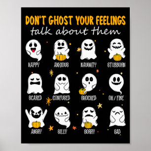 Poster Orientador Escolar de Halloween Não Ignore Seus Se