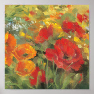 Poster Oriental Poppy Field