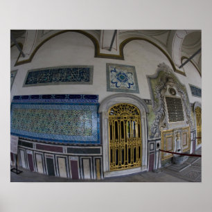 Poster Oriente Médio Turquia e cidade de Istambul com os