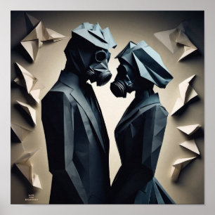 Poster Origami de amor e resistência