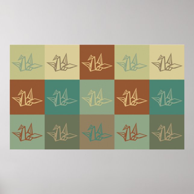 Pôster Origami Pop Art (Frente)