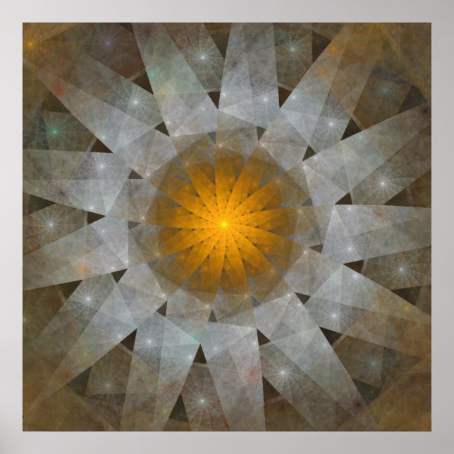 Pôster Origami Sun (Frente)