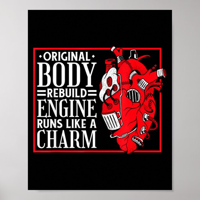 Poster Original Body Rebuild Engine, Open Heart Surgery A (Frente)