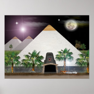 poster original das pirâmides egípcias