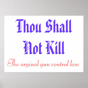 Poster original do controlo de armas