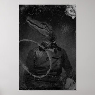 Poster original estranho da arte