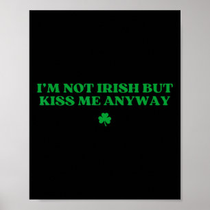 Poster Original Não Sou Irlandês, Mas Me Beije Mesmo Assi