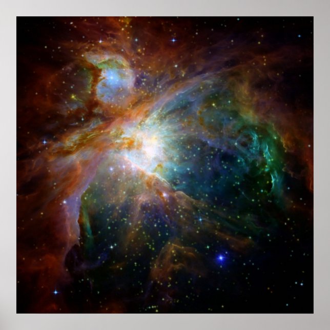 Poster Orion Nebula avermelhada NASA (Frente)