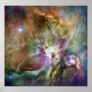 Pôster Orion Nebula Composição de Hubble e Spitzer