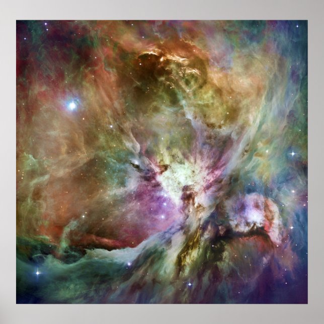 Pôster Orion Nebula Composição de Hubble e Spitzer (Frente)