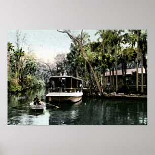 Poster Ormond, barco da excursão do turista de Florida
