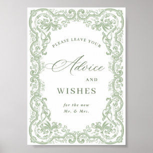 Poster Ornamentado Renascentista Sage - Recomendações e D