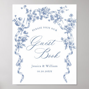 Poster Ornamentado Vitoriano Grace Dusty Sinal Azul de Gu