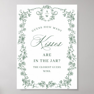 Poster Ornamentado Vitoriano Grace Flower Chá de panela S