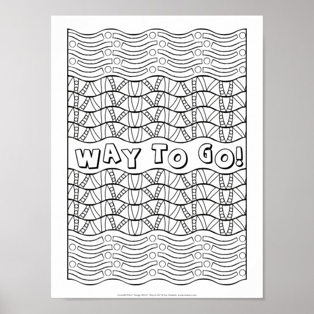 Poster OrnaMENTAL #0161 Way to Go Color Your (Frente)