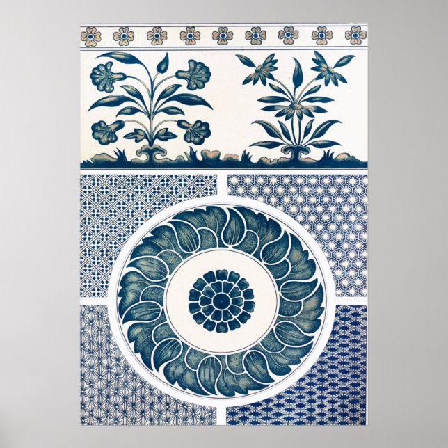 Poster Ornamento Floral por Owen Jones (Frente)