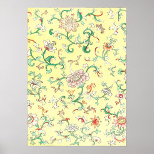 Poster Ornamento Floral por Owen Jones