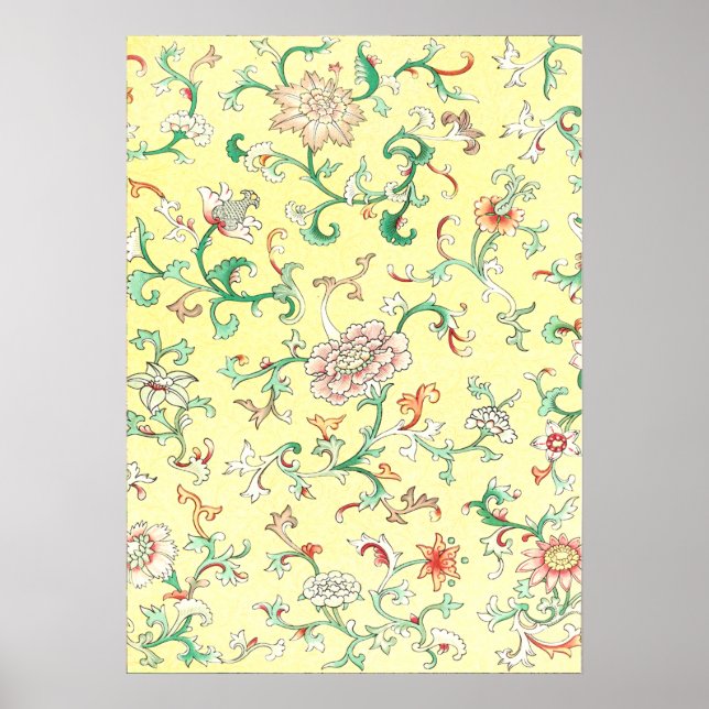 Poster Ornamento Floral por Owen Jones (Frente)