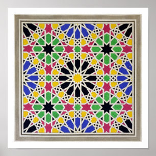 Pôster ornamento mosaico no lado sul do Tribunal de Justi