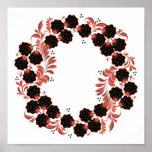 Poster Ornamento nativo do russo