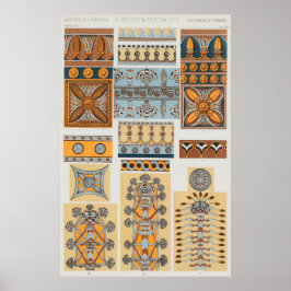 Poster Ornamentos Antigos de Nínive e Pérsia por Owen Jon