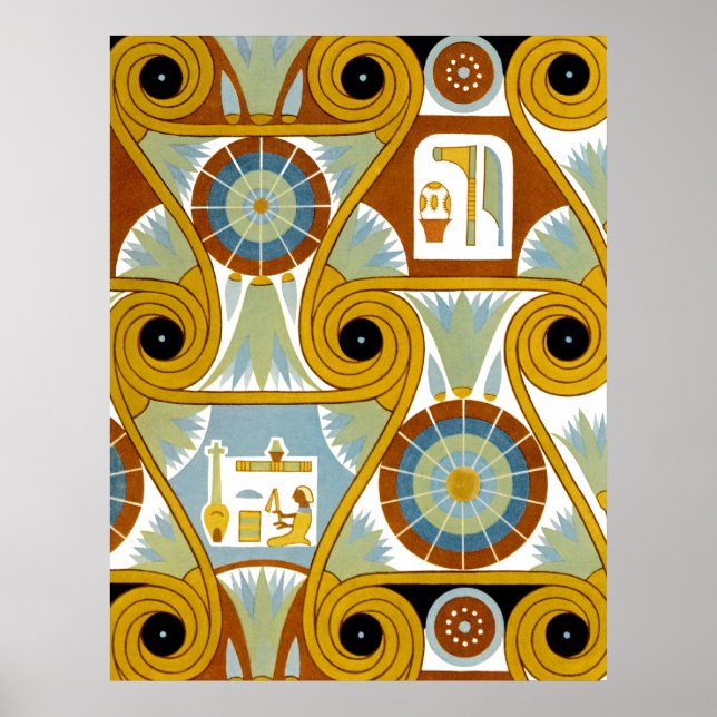 Pôster Ornamnet Egípcia #1 em Emporio Moffa (Frente)