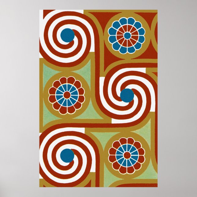 Pôster Ornamnet Egípcia nº 4 em Emporio Moffa (Frente)