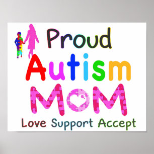 Pôster Ororgulhoso Autismo Mãe