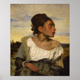 Poster Orphan Girl no cemitério