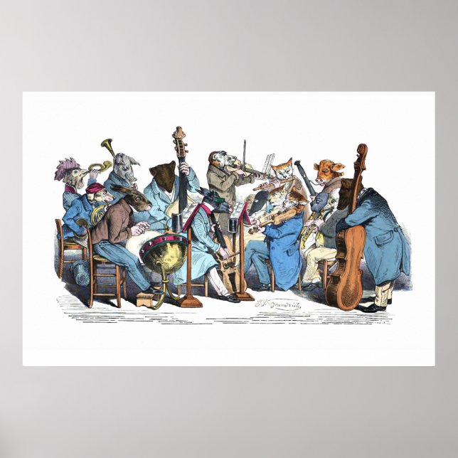 POSTER ORQUESTRA DE FAZENDAS ANIMAIS DE LÍNGUA MUSICAL (Frente)