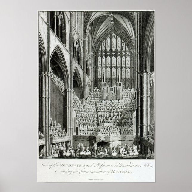 Poster Orquestra e artistas em Westminster (Frente)