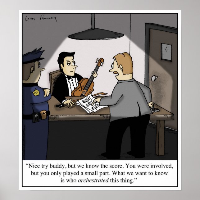 Poster Orquestra Musical Clássica de Música (Frente)