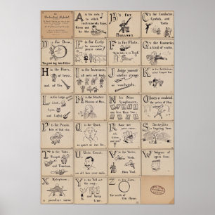 Poster orquestral do alfabeto