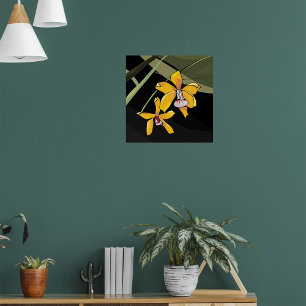 Poster Orquídea Amarelo - Tropical Botânica