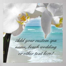 Pôster Orquídea Aqua Beach