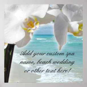 Pôster Orquídea Aqua Beach