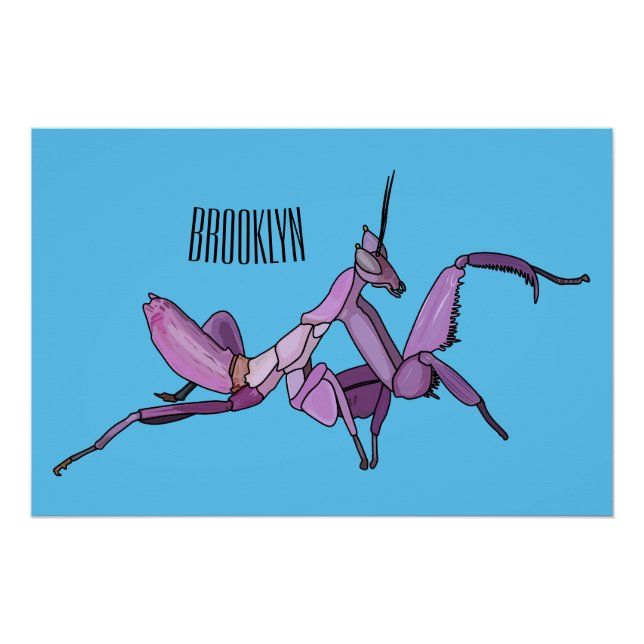 Pôster Orquídea de desenho (Frente)