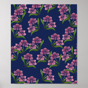 Poster Orquídea - Jardim de Orquídeas de Arte