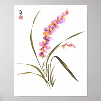 Poster Orquídea Lavanda Graça