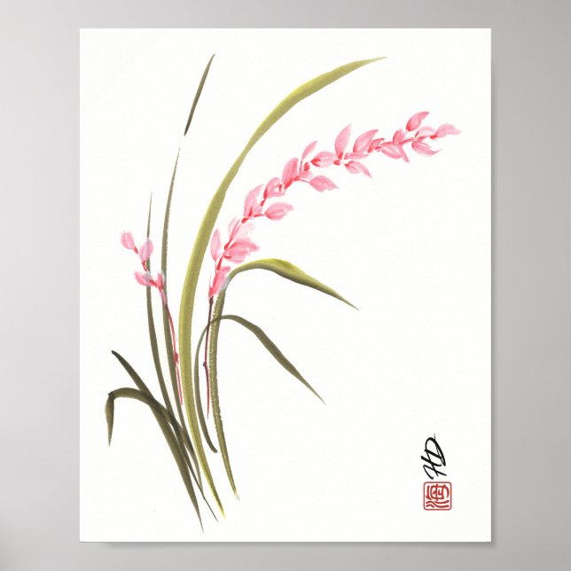 Poster Orquídea Sussurrante (Frente)