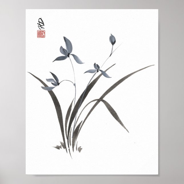 Poster Orquídea Sussurrante (Frente)