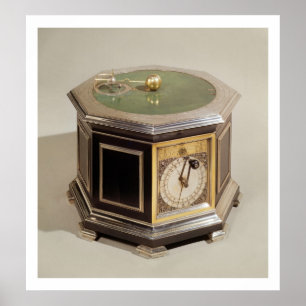 Poster Orrery feito pelo Tompion de Thomas (1639-1713) e