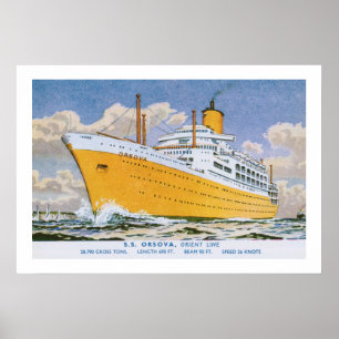 Poster Orsova da Linha Orient