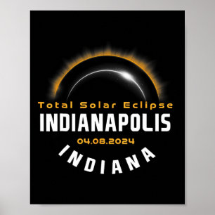 Poster Ortodia Indianapolis Indiana Total Eclipse Solar 2