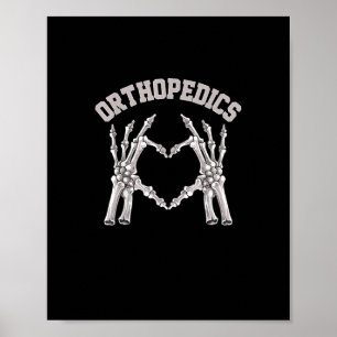 Poster Ortopedia Esqueleto Enfermeira Ortográfica Mão Rn