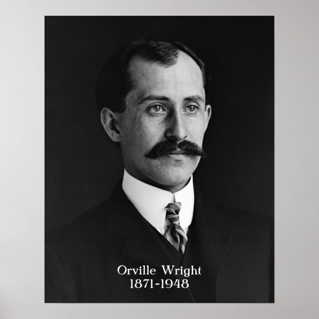 Poster Orville Wright 16"x20" (Frente)